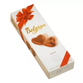 Csokoládé BELGIAN Hearts Hazelnut szívdesszert 65 g