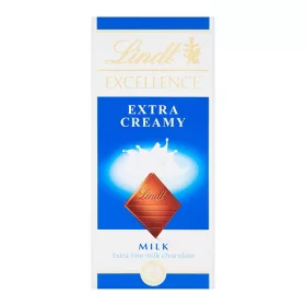   Csokoládé LINDT Excellence Extra Creamy tejcsokoládé 100 g