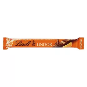 Csokoládé LINDT Lindor Milk orange stick szelet 38 g