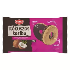 Keksz DETKI vaniliás karika kókuszos étbevonóval 150 g
