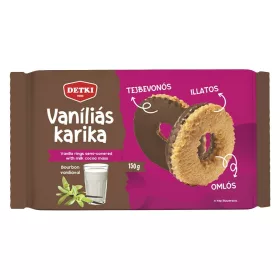 Keksz DETKI vaniliás karika tejbevonóval 150 g