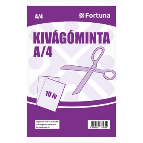 Kivágóminta FORTUNA A/4 10 ív/csomag