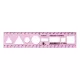 Sablon vonalzó OPTIMA pink 20cm