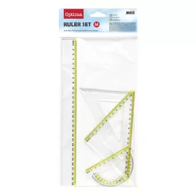 Vonalzókészlet OPTIMA 30cm vonalzóval 4 darabos