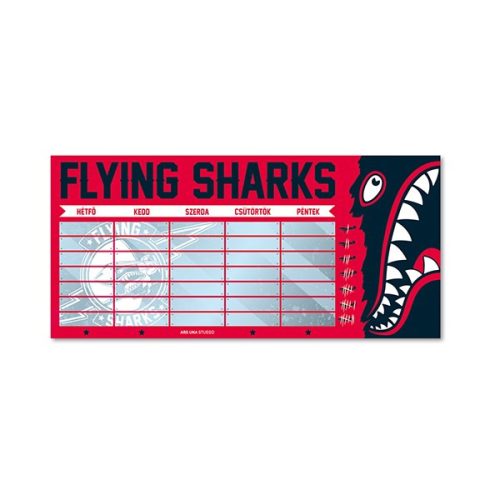 Órarend ARS UNA egylapos kétoldalas Flying Sharks