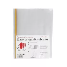   Füzetborító ICO Süni A/4 öntapadós csíkkal víztiszta 10 darabos