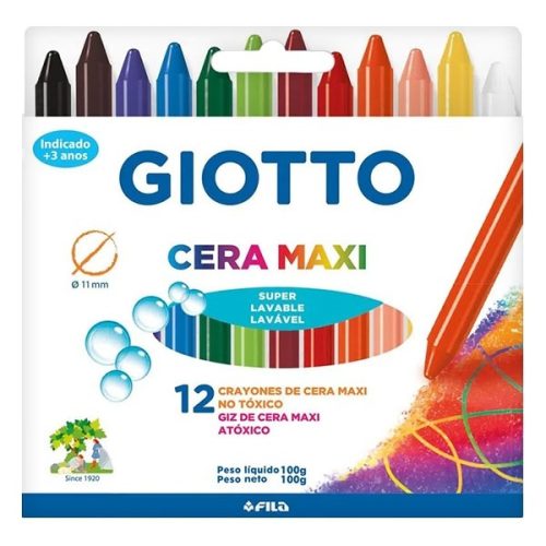 Zsírkréta GIOTTO cera maxi 12db-os készlet