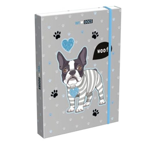 LIZZY CARD Füzetbox  A/5 We Love Dogs Woof