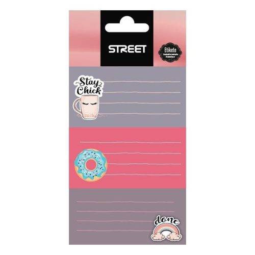 Füzetcímke STREET Sweet 9 címke/csomag