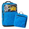 Hátizsák szett LEGO City Johansen 2 részes tornazsákkal kék