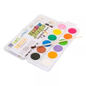   Vízfesték CREATIVE JUNGLE 28,5 mm nagygombos+ecset 12 darabos