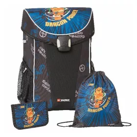   Iskolatáska szett LEGO Easy 3 részes Ninjago Arin tornazsákkal és felszerelt tolltartóval