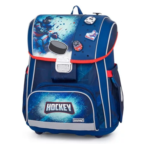 Iskolatáska szett OXY Premium 3 részes Hockey tolltartóval és tornazsákkal