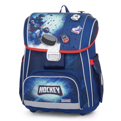 Iskolatáska szett OXY Premium 3 részes Hockey tolltartóval és tornazsákkal