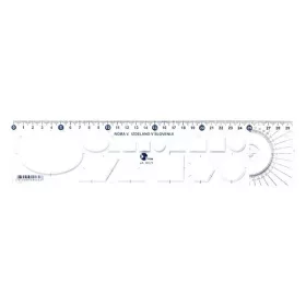 Sablon vonalzó OPTIMA átlátszó 30cm