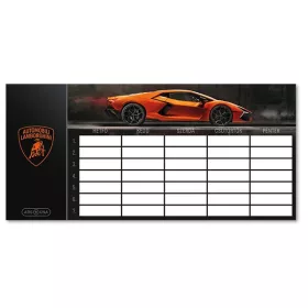   Órarend ARS UNA egylapos kétoldalas Lamborghini narancssárga