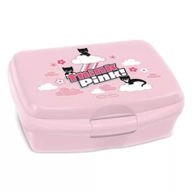 Uzsonnás doboz ARS UNA Think Pink műanyag 165x135x60 mm