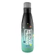 Kulacs duplafalú NEBULO fém Hydrate & SoundON Bluetooth hangszóróval 460 ml fekete-türkiz