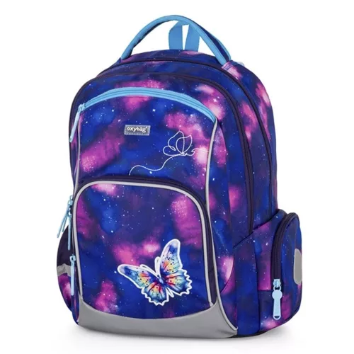 Iskolatáska szett OXY Go 3 részes Butterfly tolltartóval és tornazsákkal