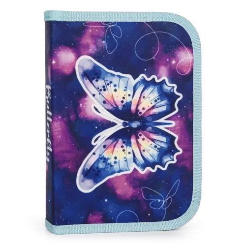 Iskolatáska szett OXY SHERPY 4 részes Butterfly tolltartóval, tornazsákkal és cserélhető matricával
