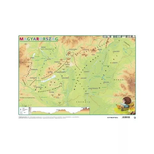 Könyökalátét STIEFEL A/3 Gyerek Magyarország közig. - domborzata