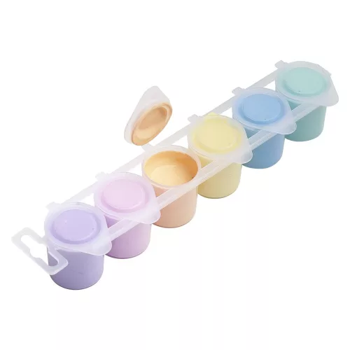 Tempera ICO Süni tégelyes 6 darabos 25 ml pasztell színek