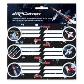 Füzetcímke ARS UNA 18 darabos Space Explorer