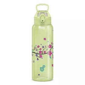   Kulacs duplafalú ARS UNA 3D műanyag BPA-mentes 700 ml Snow Flower-Green
