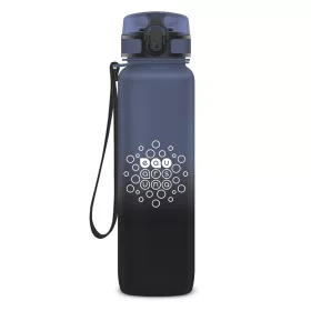   Kulacs ARS UNA műanyag BPA-mentes motivációs 1 liter Stormy Night