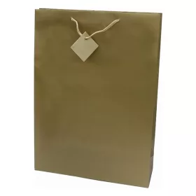   Dísztasak CREATIVE Special Simple XL 33x46x10 cm egyszínű arany zsinórfüles