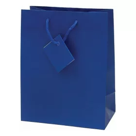   Dísztasak CREATIVE Special Simple M 18x23x10 cm egyszínű kék zsinórfüles