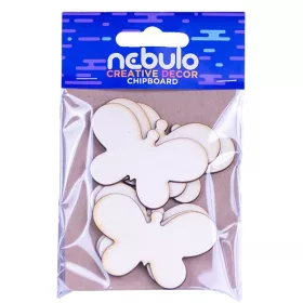 Karton dekoráció NEBULO pillangók 6 darabos