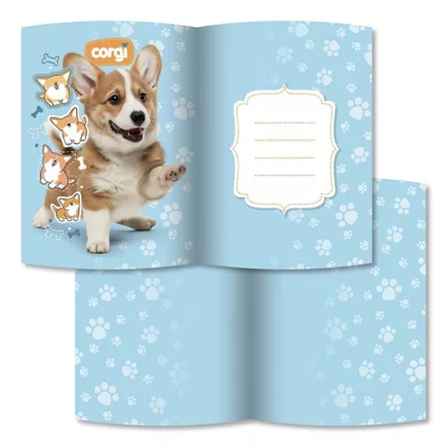 Emlékkönyv JUNIOR Corgi lakattal