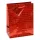 Dísztasak CREATIVE Special Hologram M 18x23x10 cm egyszínű piros sodort füles