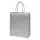 Dísztasak CREATIVE Classic Simple M 22x25x10 cm kraft egyszínű ezüst sodort füles