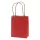 Dísztasak CREATIVE Classic Simple S 12x15x5,5 cm kraft egyszínű piros sodort füles
