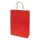Dísztasak CREATIVE Classic Simple XL 31x42x11 cm kraft egyszínű piros sodort füles