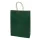 Dísztasak CREATIVE Classic Simple XL 31x42x11 cm kraft egyszínű sötétzöld sodort füles