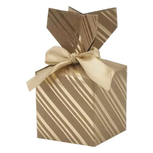 Díszdoboz CREATIVE csillagos-pöttyös 7x7 cm 2 darabos