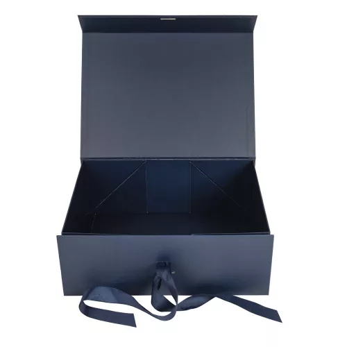 Díszdoboz PROMO összehajtható 33x25x12,5 cm sötétkék
