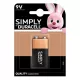 Elem DURACELL Basic MN1300 9V 1-es