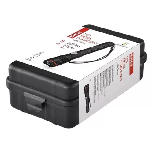 Elemlámpa EMOS LED tölthető fém