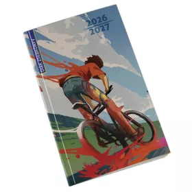  Diák zsebkönyv REALSYSTEM papírborító 125x205mm biker 2026-2027