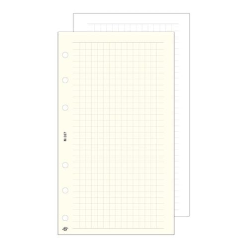 Gyűrűs kalendárium betét SATURNUS M327 négyzethálós jegyzetlap sárga lapos