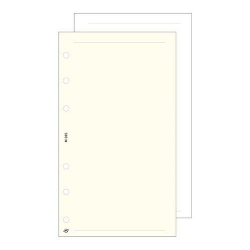 Gyűrűs kalendárium betét SATURNUS L325/F sima jegyzetlap fehér lapos