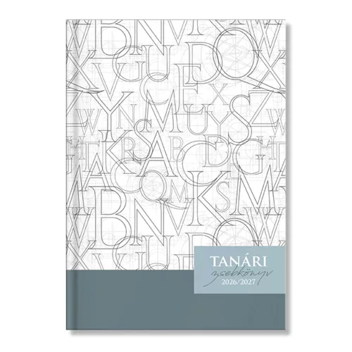 Tanári zsebkönyv PD CALENDAR papírborító A/5 Letters 2026-2027