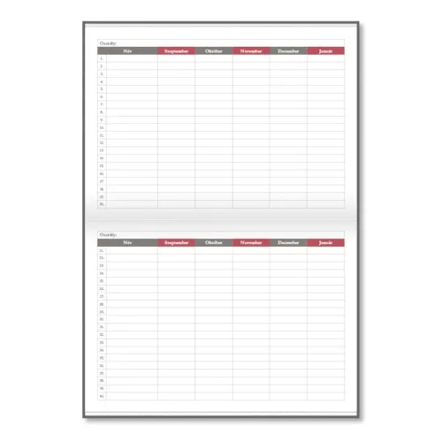 Tanári zsebkönyv PD CALENDAR papírborító A/5 Letters 2026-2027