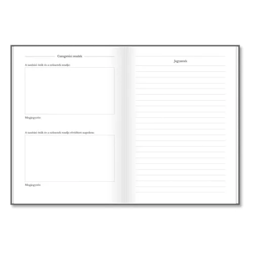 Tanári zsebkönyv PD CALENDAR papírborító A/5 Letters 2026-2027