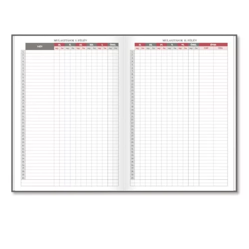 Tanítói zsebkönyv PD CALENDAR papírborító A/5 Birds 2026-2027