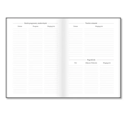 Tanítói zsebkönyv PD CALENDAR papírborító A/5 Birds 2026-2027
